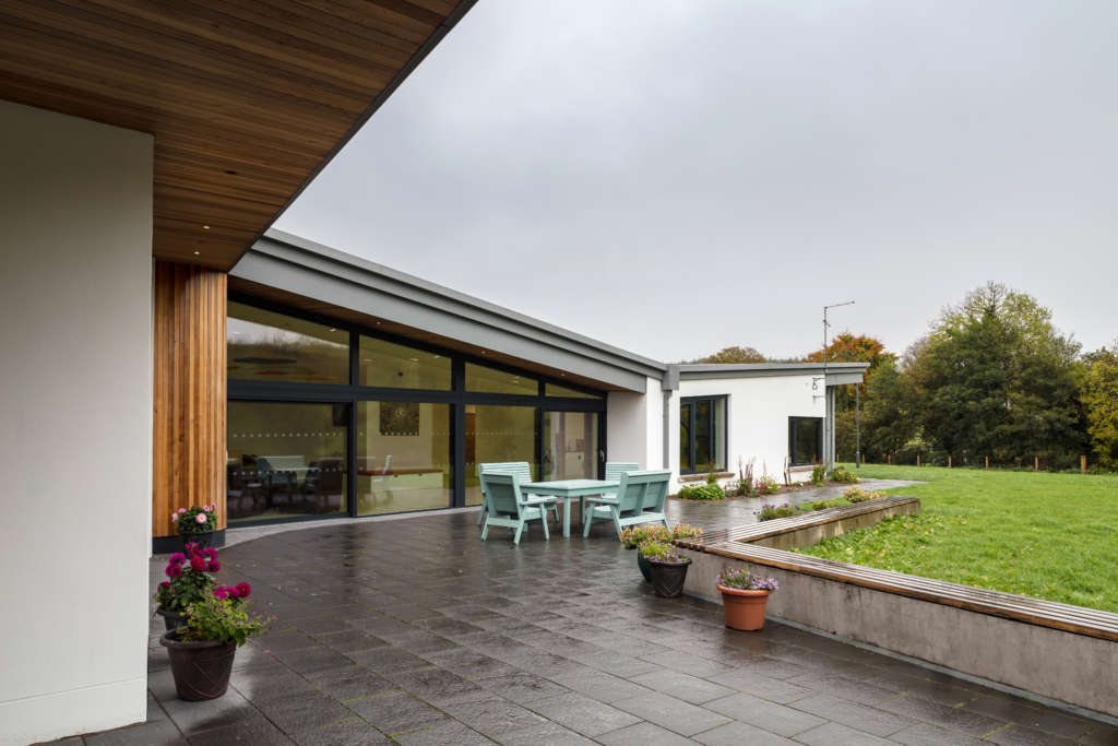 Errigal Truagh South facing courtyard