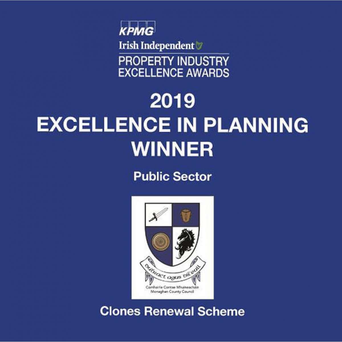 Clones Renewal Scheme – Excellence in Planning Award